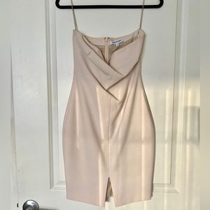 Elizabeth James Cocktail Dress, size 4, light champagne